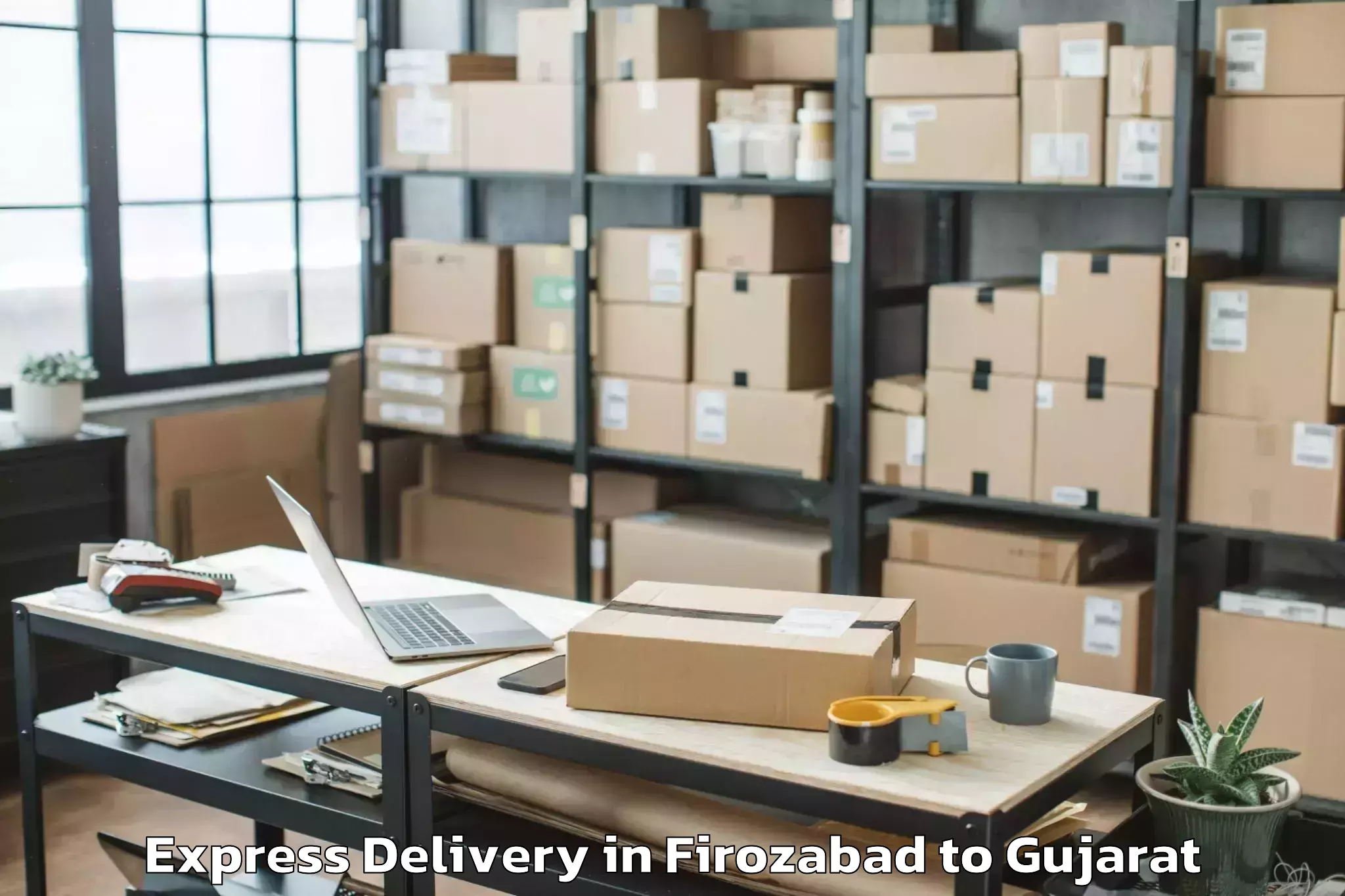 Quality Firozabad to Plastindia International Unive Express Delivery